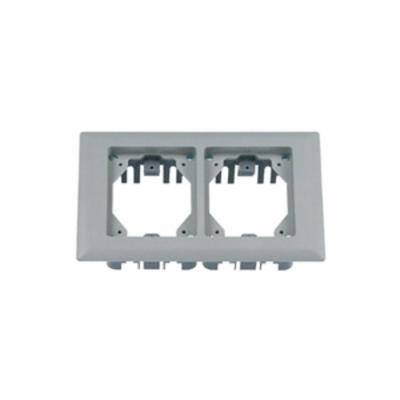 PREMISE WIRING PFBRFI2 2-Gang Rectangular Standard Carpet Flange, 11.35 in L, Molded PVC