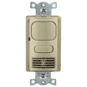 1000 Sq Ft, 120/277 VAC, Hubbell Wiring Device-Kellems AD2000I1 H-MOSS® Wall Switch Sensor, Ivory,