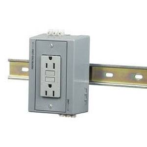 125 VAC 15 A, Hubbell Wiring Device-Kellems DRUBGFI15CB5 GFCI Receptacle, Gray