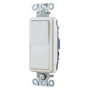 120/277 VAC, 20 A, Hubbell Wiring Device-Kellems DS320W Style Line® Decorator Switch