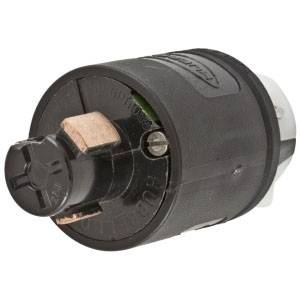 125 V 20 A Non-NEMA, Hubbell Wiring Device-Kellems HBL23035B Hubbellock® Locking Device Plug