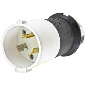 125 VAC 20 A L5-20P, Hubbell Wiring Device-Kellems HBL2311S Twist-Lock®, Safety-Shroud® Locking Device Plug