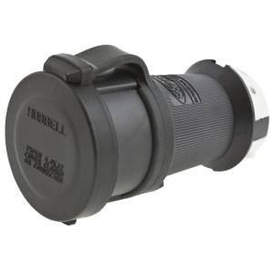 277 VAC 20 A L7-20R, Hubbell Wiring Device-Kellems HBL2333SW Twist-Lock®, Safety-Shroud® Locking Device Connector