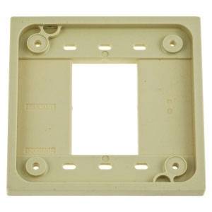 4.78" x 4.78" x 0.58", Hubbell Wiring Device-Kellems HBL4API 4-PLEX® Receptacle Adapter Plate, Ivory,