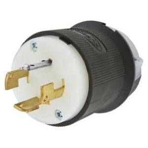 250 VAC 20 A Non-NEMA, Hubbell Wiring Device-Kellems HBL7411GCB Twist-Lock®, Insulgrip® Locking Device Plug