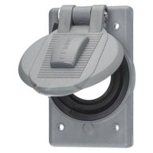 Hubbell Wiring Device-Kellems HBL7428WOG Hubbellock® Weatherproof Device Box Cover, 1-Gang