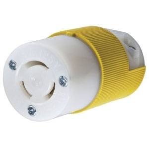 125/250 VAC 10 A Non-NEMA, Hubbell Wiring Device-Kellems HBL7565CY Twist-Lock® Locking Device Connector Body