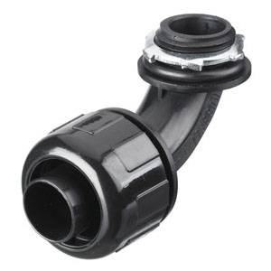 1/2" Hubbell Wiring Device-Kellems P0509NBK PolyTuff® Liquid Tight Conduit Connector