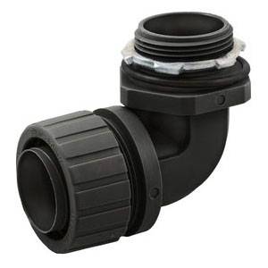 1-1/4" Hubbell Wiring Device-Kellems P1259NBK PolyTuff® Liquid Tight Conduit Connector