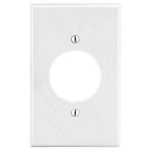 1-Gang, Hubbell Wiring Device-Kellems P720W Twist-Lock® Wallplate, White