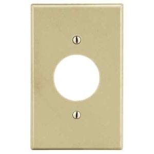 1-Gang, Hubbell Wiring Device-Kellems P7I Twist-Lock® Wallplate, Ivory