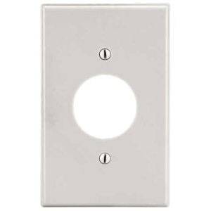 1-Gang, Hubbell Wiring Device-Kellems P7LA Twist-Lock® Wallplate, Light Almond