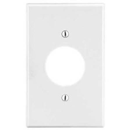 1-Gang, Hubbell Wiring Device-Kellems P7W Twist-Lock® Wallplate, White