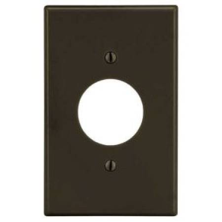 1-Gang, Hubbell Wiring Device-Kellems P7 Twist-Lock® Wallplate, Brown