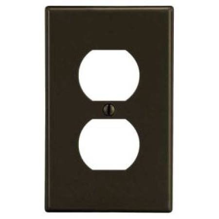 1-Gang, Hubbell Wiring Device-Kellems P8 Twist-Lock® Wallplate, Brown