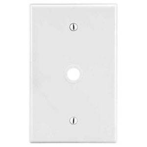 EATON Arrow Hart™ Eaton Wiring Devices PJ11W Medium Size Combination Wallplate, 1 Gangs, 3.12 in W, Polycarbonate/Thermoplastic, Surface/Threaded Mount