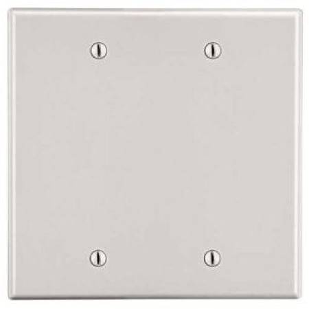 EATON Arrow Hart™ Eaton Wiring Devices PJ23LA Mid-Sized Blank Wall Plate, 2 Gangs, 4.87 in H x 4.94 in W, Polycarbonate/Thermoplastic, Light Almond