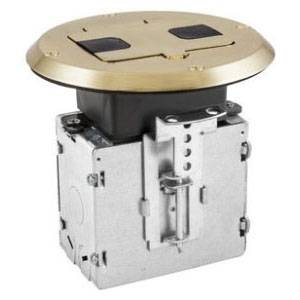 1-Gang, Flush, Hubbell Wiring Device-Kellems RF515BR tradeSELECT® Residential Floor Box