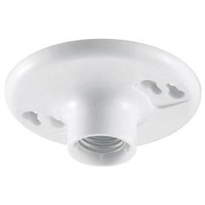 600 VAC, 60 Hz, Hubbell Wiring Device-Kellems RL8504 Incandescent Lampholder, 660 W, White, Keyless