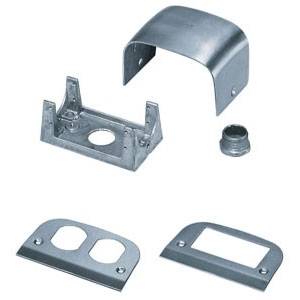 4.38" x 2.63" x 2.62, Hubbell Wiring Device-Kellems SC3098A Floor Box Pedestal Housing,