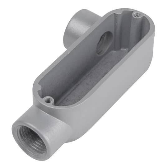 Red Dot® ALR-1 Type LR Conduit Body, 1/2 in Hub, 4.3 cu-in Capacity, Die Cast Aluminum, Powder Coated Urethane