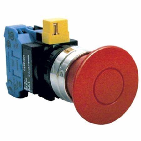IDEC Corporation HW4B-Y2F02-R Non-Illuminated Pushbutton