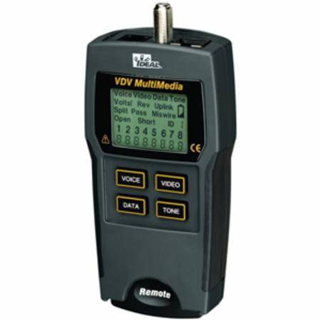RJ45, RJ11/RJ12, Ideal Industries Inc. 33-856 Multimedia Cable Tester, F-Connector