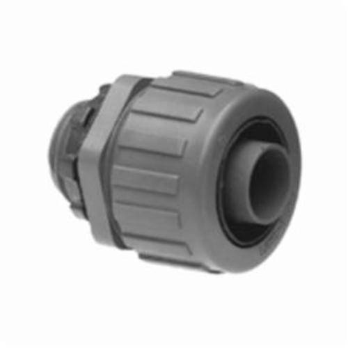 Bridgeport® 430-NMLT Straight Liquid Tight Conduit Connector, 1/2 in Trade, Nylon, Plain