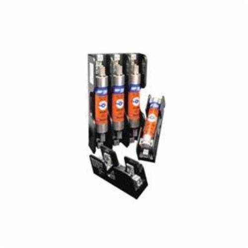 Mersen 20602 Open Style Fuse Block, 250 VAC/VDC, 60 A, Class H, 14 to 2 AWG Wire, 2 Poles