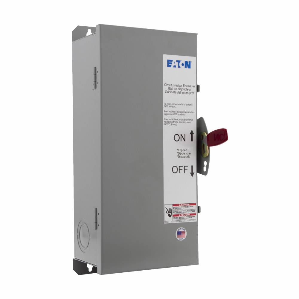 EATON RGDN100 C Series Circuit Breaker Enclosure With Knockout, 19-29/32 in L x 8-27/32 in W x 9-5/16 in H, NEMA 3R/4/4X/5/12/12K, Stainless Steel