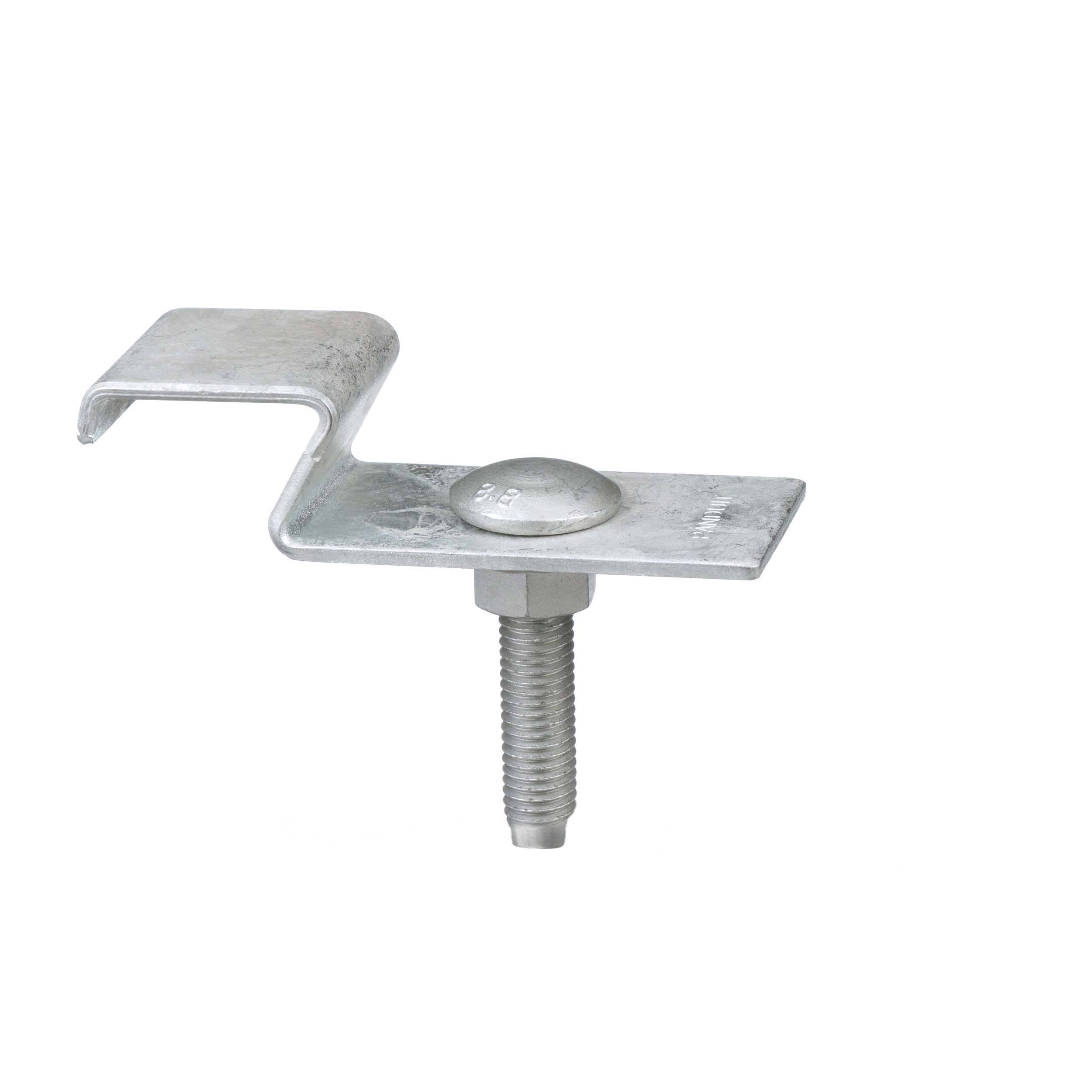 Panduit® UCUC1-VC Uniclip U-Channel Bracket, 3-1/2 in L x 1.3 in W x 0.1 in THK, Metal