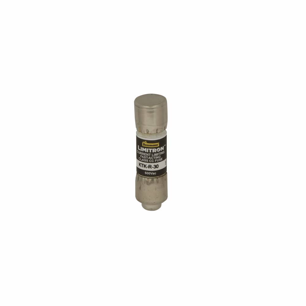 Bussmann Limitron™ BK/KTK-R-1/2 Current Limiting Fast Acting Low Voltage Fuse, 500 mA, 600 V, 200 kAIC Interrupt, CC Class, Cartridge Body