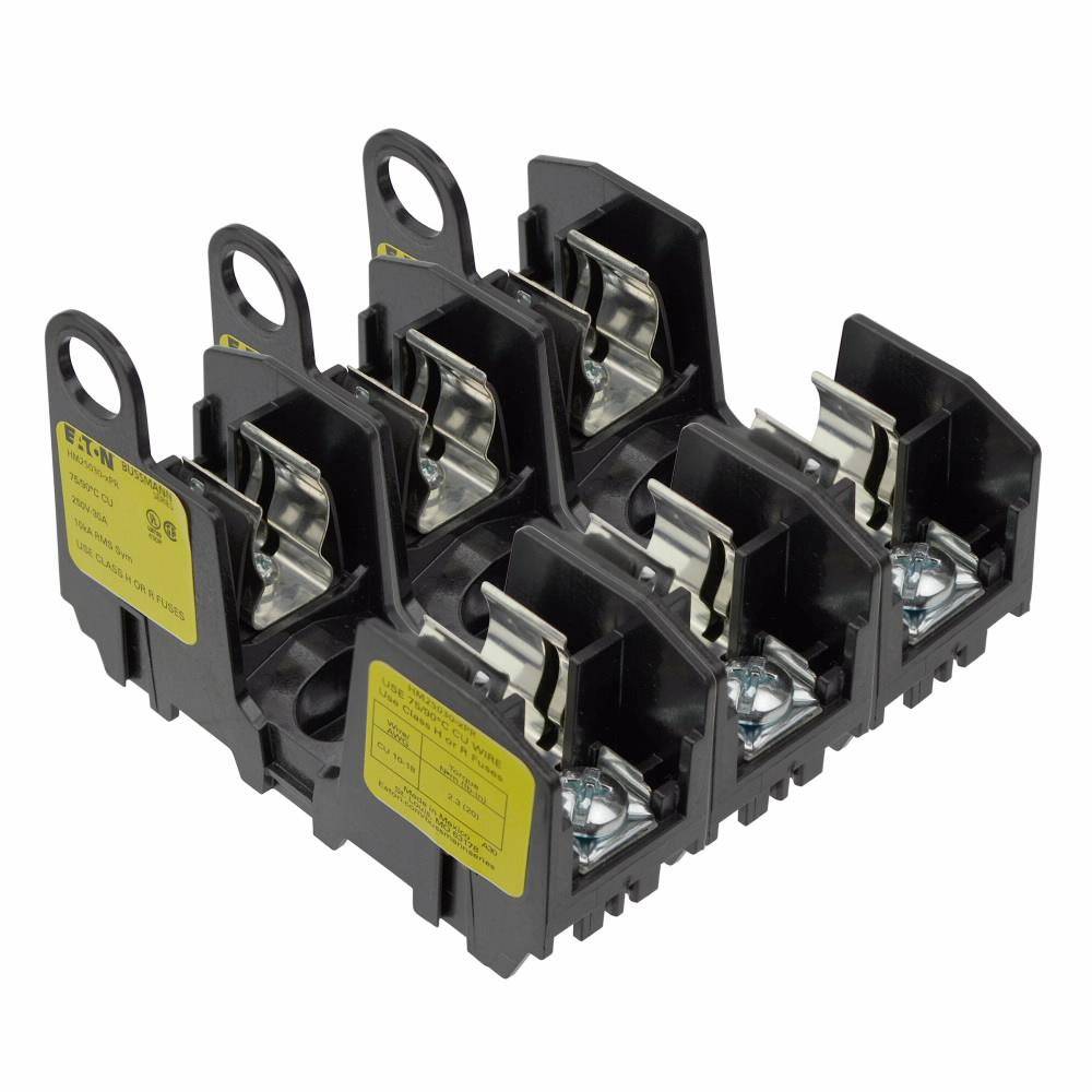 EATON Edison HM25030-3PR Fuse Block, 250 V, 30 A