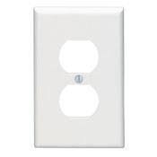 Leviton® 80503 Midway Size Traditional Wallplate, 1 Gang, 4-7/8 in H x 3-1/8 in W, Thermoset, Brown