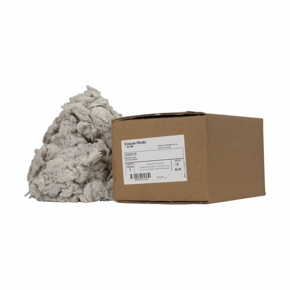 EATON Crouse-Hinds Chico® CHICO X4 Fiber Sealing Compound, 2 oz Box, Gray/Off-White, Mineral Wool