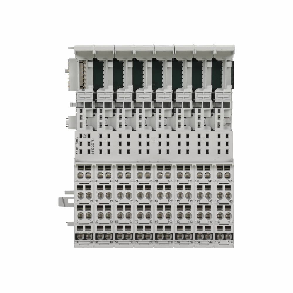 EATON XN-B4T-SBBC 4-Level Connection Block Plug-In I/O Base Module, Spring Cage Wire Clamp, For Use With XN-16DI-24VDC-P Digital Input Module