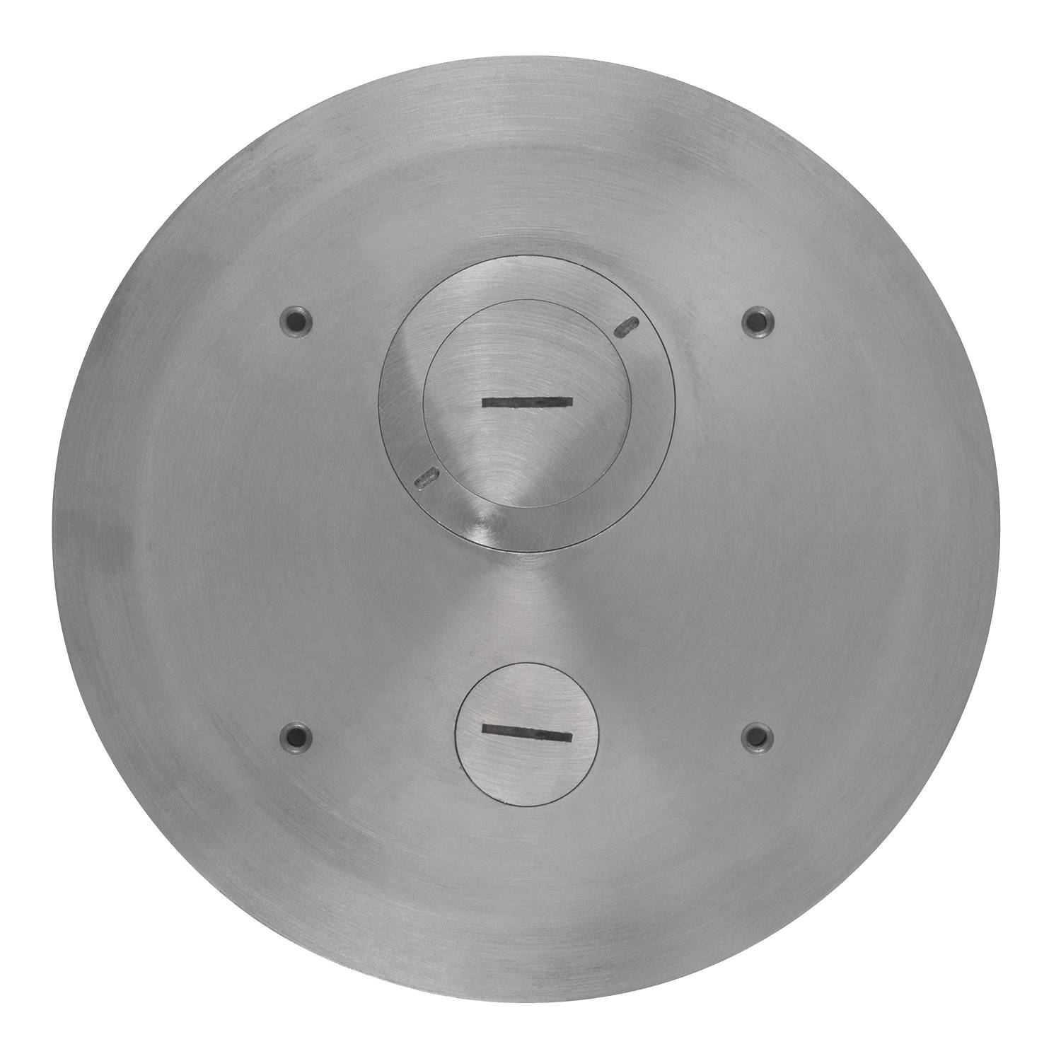 Steel City® FFPT6-CVR-ALM Poke-Through Cover, 8 in Dia, Aluminum