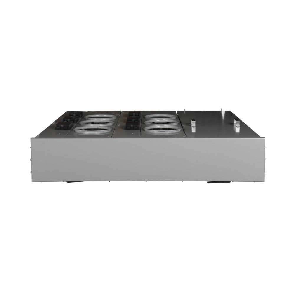 EATON 1MP6126R 3-Wire Group Metering Meter Pack, 125 A Self-Contained Socket, Underground Feed, 120/240 VAC, 600 A Bus