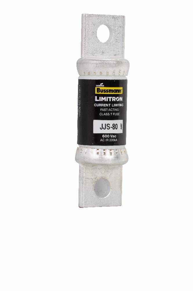 Bussmann Limitron™ T-Tron® JJS-80 Fast Acting Current Limiting Low Voltage Fuse, 80 A, 600 VAC, 200 kA Interrupt, T Class, Cartridge Body