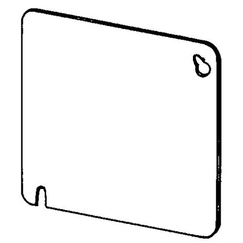 Appleton® ETP™ 8465 Flat Outlet Box Cover, 4 in L x 4 in W, Blank Cover, Steel