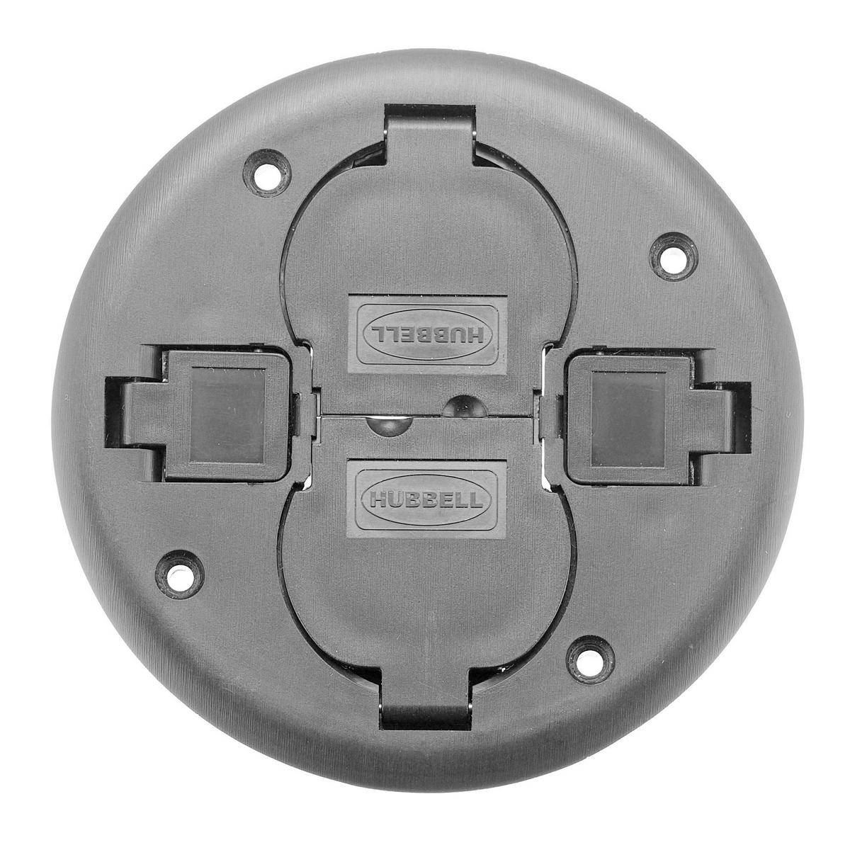 PREMISE WIRING ScrubShield® PT2X2CGY 2x2 Flush Non-Metallic Standard Replacement Cover, 3 in Dia