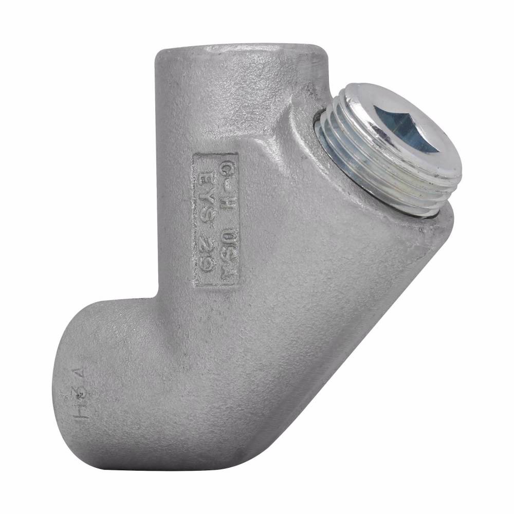 Crouse-Hinds EYS29 Vertical Conduit Sealing Fitting, 3/4 in FNPT, For Use With Conduit System, Ductile Iron/Feraloy® Iron Alloy, Aluminum Acrylic Painted/Electro-Galvanized
