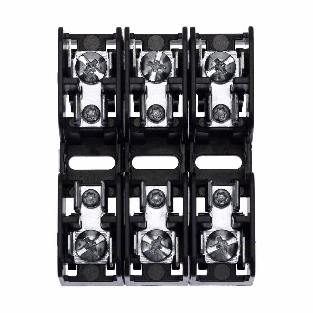 Bussmann BMM603-3SQ Modular Fuse Block, 600 V, 30 A, 18 to 10 AWG Wire, 3 Poles