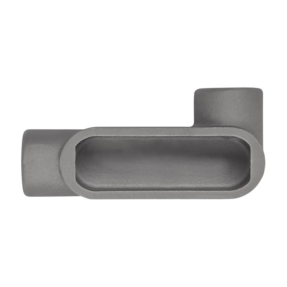 T&B® Industrial Fitting LR17SA Type LR Conduit Body, 1/2 in Hub, 7 Form, 4 cu-in Capacity, Sand Cast Aluminum