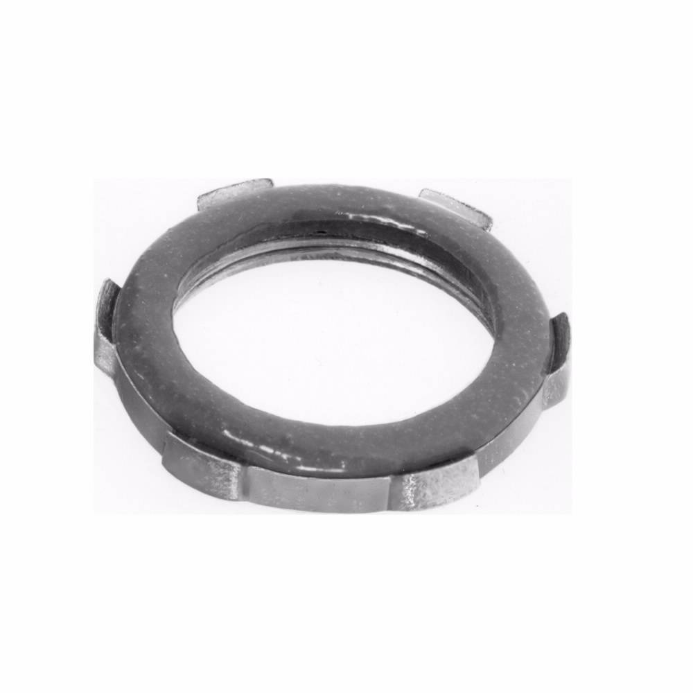 EATON Crouse-Hinds SL2 Sealing Locknut, 3/4 in, For Use With Rigid/IMC Conduit, Heavy Duty Steel