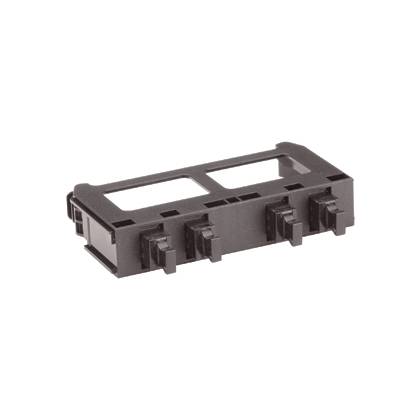 Panduit® QuickNet™ FQMAP45BL Migration Fiber Optic Adapter Panel, MPO™ End A, (4