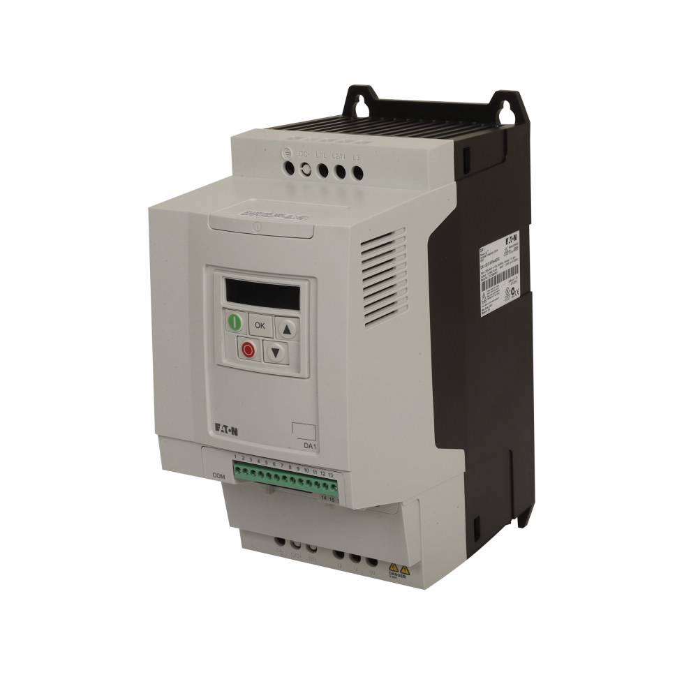 EATON PowerXL® DA1-32024FB-A20C 3-Phase Adjustable Compact AC Variable Frequency Drive, 200 to 240 VAC, 24 A, 7-1/2 hp, 5.16 in W x 8.03 in D