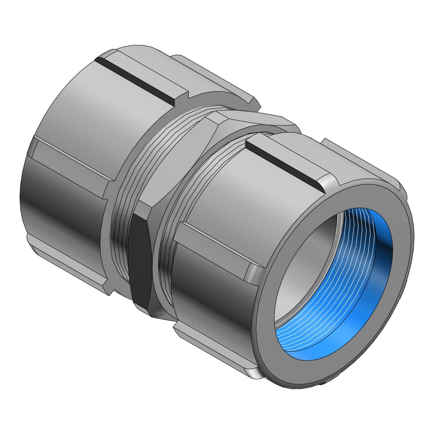 T&B® 8820 Threadless Compression Coupling, 3 in, For Use With Rigid/IMC Conduits, Malleable Iron