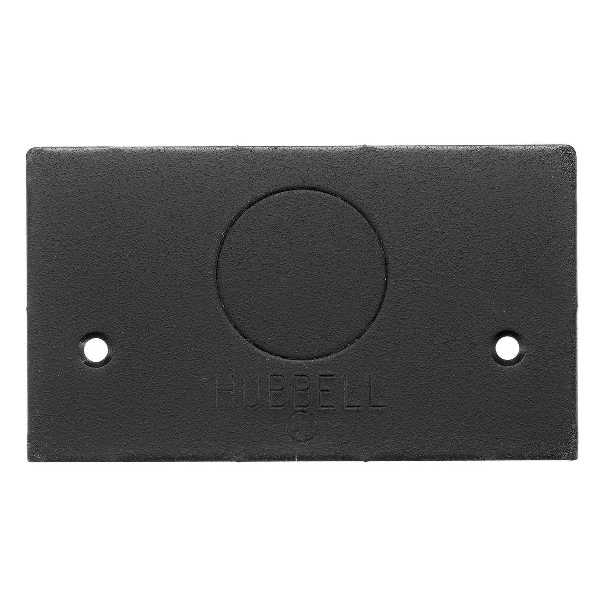 Wiring Device-Kellems SS2309F1BKA Standard Sized Faceplate, 4.39 in L x 2.52 in W, Aluminum