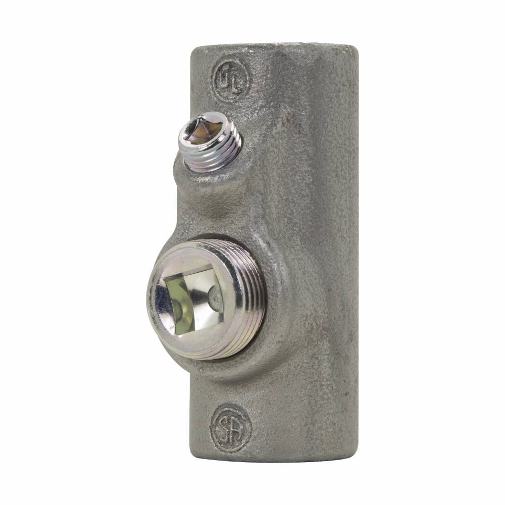 EATON Crouse-Hinds EYS11 Conduit Sealing Fitting, 1/2 in FNPT, For Use With Conduit System, Ductile Iron/Feraloy® Iron Alloy, Aluminum Acrylic Painted/Electro-Galvanized